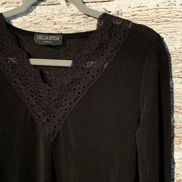 Della Spiga Italy black top - Picture 2 of 3